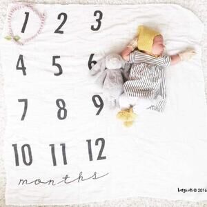BATZ KIDS Milestone Blanket Months Cotton/Bamboo